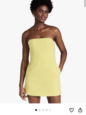 A.L.C. Strapless Elsie Mini Dress in Citrine, size 6, NWT